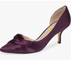 FSJ Purple Satin Heels